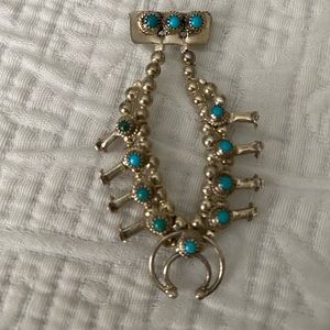Small silver and Turquoise Pin